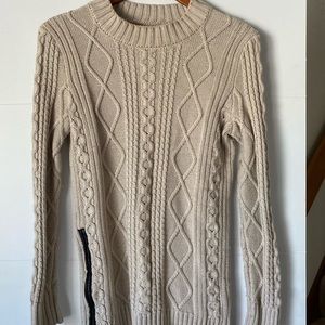 Banana Republic Cable Knit Sweater Beige Size S